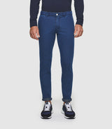 Perrebi" slim-fit blue pants