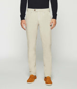 Pantalon chino slim beige mastic PABLO - IZAC