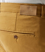 Pantalon en coton stretch camel PACHELORBT - IZAC