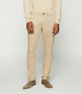 Pantalon chino slim beige mastic PANAMA - IZAC