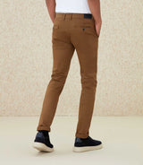 Pantalon Chino satin camel "Casanova" - IZAC