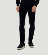 Casino" navy velvet pants