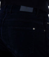 Casino" navy velvet pants