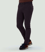 Pantalon chino slim bordeaux "Cobra"