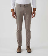 Pantalon casual chino armuré taupe "Macao" - IZAC