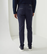 Pantalon chino aspect laine marine "Miel" - IZAC