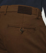 Pantalon chino slim marron VALOR - IZAC