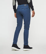 Pantalon chino slim bleu VANAMA - IZAC