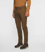 Pantalon chino slim marron VANAMA - IZAC