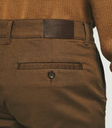 Brown slim fit chino pants VANAMA