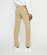 Pantalon chino effet velours beige VELOUTE IZAC