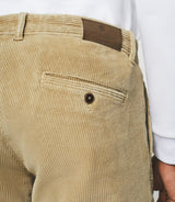 Pantalon chino effet velours beige VELOUTE - IZAC