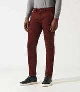 Pantalon chino satin bordeaux VANAMA - IZAC