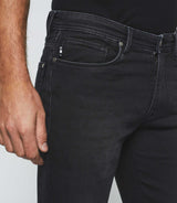 Jean super slim en molleton noir "Toupie"