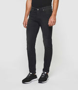 Jean super slim en molleton noir "Toupie" - IZAC