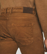 Schmale 5-Pocket-Jeans in Camel ELEGANCE