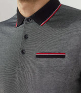 Polo jersey noir "Rally"