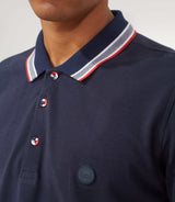 Marine-Poloshirt "Macro