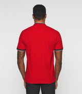 Gael" red short sleeve polo