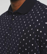 Glory" navy short sleeve polo