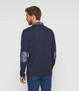 Guy" long sleeve polo shirt navy