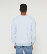 Damian" light blue round neck sweater