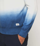 Droguo" round neck sweater with sky blue gradient