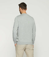 Pull col rond gris DAVID IZAC