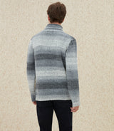 Lord" grey printed turtleneck sweater