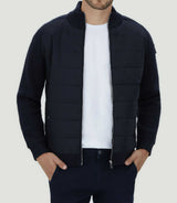 SWlestat" zipped sweatshirt with stand-up collar navy