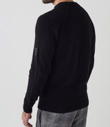 Pull col rond noir "Sofian" - IZAC