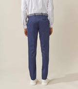 Pantalon ville tissu bleu "Inaco"