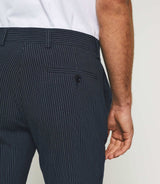 Bcode" navy striped city pants