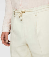 Pantalon ville en lin beige BALICIO - IZAC