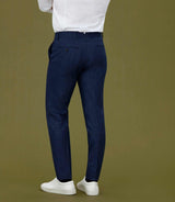 Pantalon bleu en flanelle "Nenvol" - IZAC