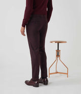 Gveloute" burgundy city pants