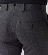 Gverso" grey tweed city pants