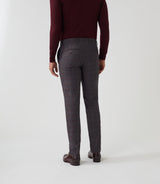 Pantalon ville Prince de Galles marron "Gvisuel" - IZAC