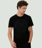 T-shirt imprimé blason noir "Calenca"