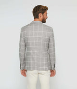 Alfeo" khaki plaid casual jacket