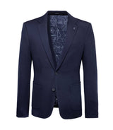 Innovant" navy notched lapel jacket