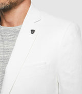 Cielob" separable jacket in white linen