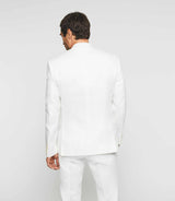 Cielob" separable jacket in white linen