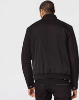 Blouson Noir Bi-MatièreIZAC