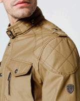 Beige Multi-Pocket Parka