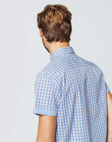 Chemise Carreaux Coton Bleu - IZAC