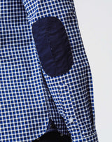 Chemise Carreaux Coton Bleu - IZAC