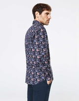 Chemise casual fleurs et oiseaux - IZAC