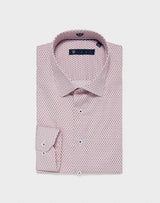 Chemise micro motif rose IZAC