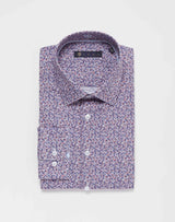 Chemise motif violet IZAC